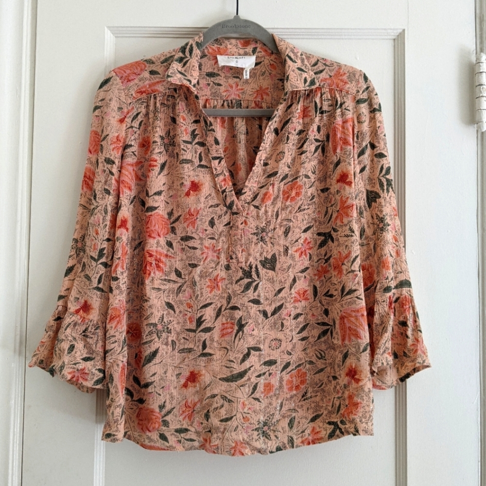 ba&sh Isylde blouse in apricot
